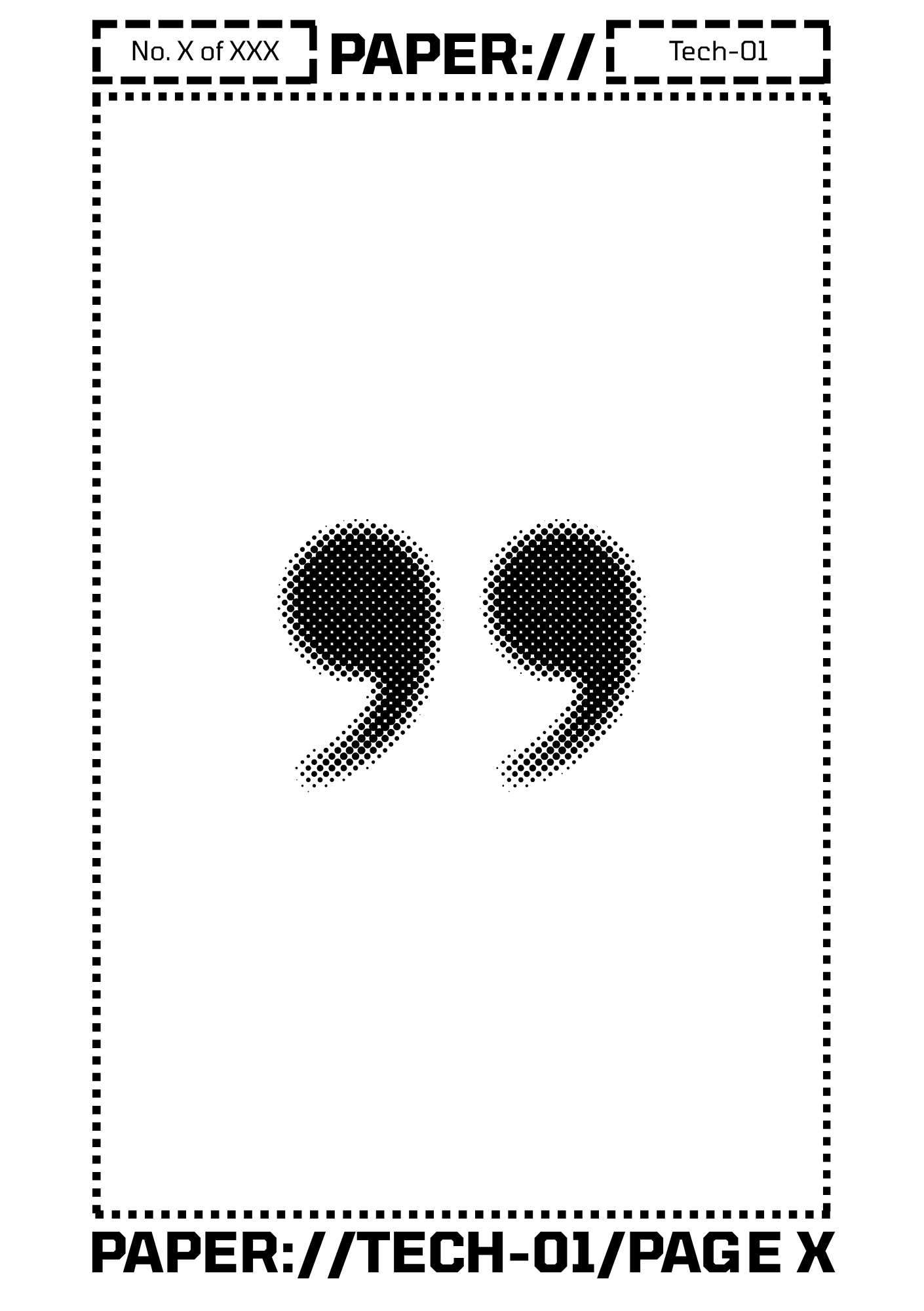Example page from Paper:// issue 001